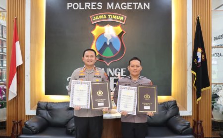 Penghargaan dari Kapolri dan Dirjen Perbendaharaan Jatim Jadi Kebanggaan Polres Magetan